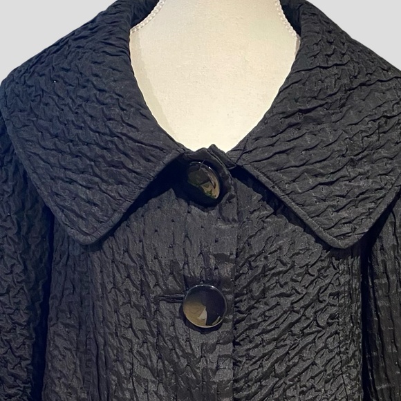 Mac & jac Black Sparkling Beads Bolero Holiday Party Lightweight Jacket- Sz-L - Picture 2 of 15